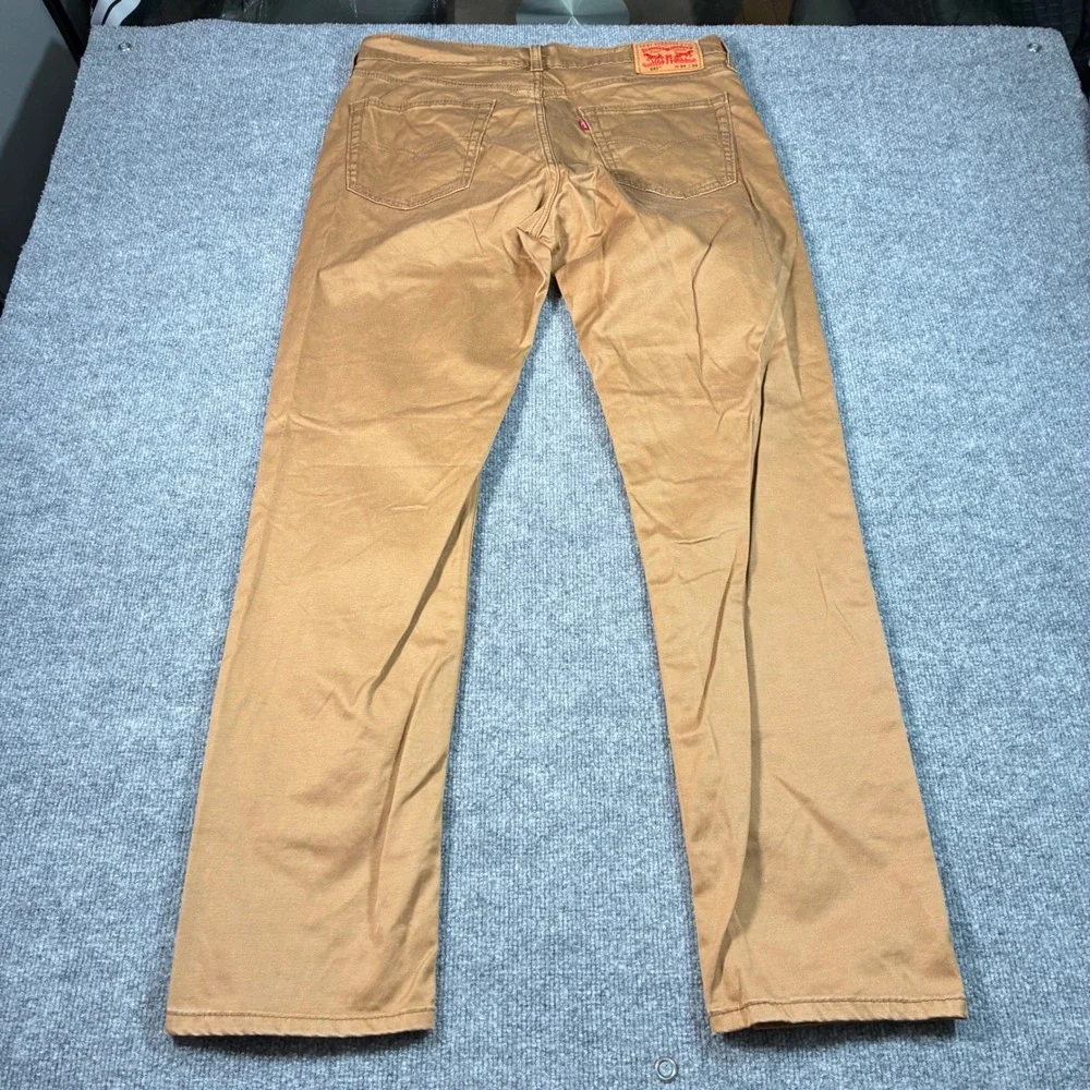 Levi's 541 Athletic Taper Pants Mens 34x34 Brown Stretch Chino Twill 5 Pocket